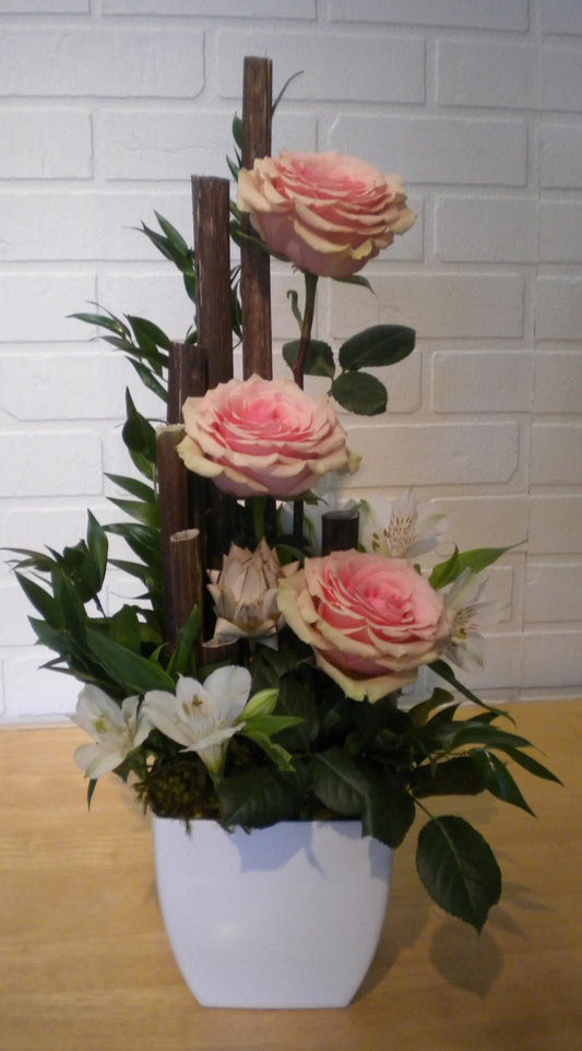 Trilogie de roses