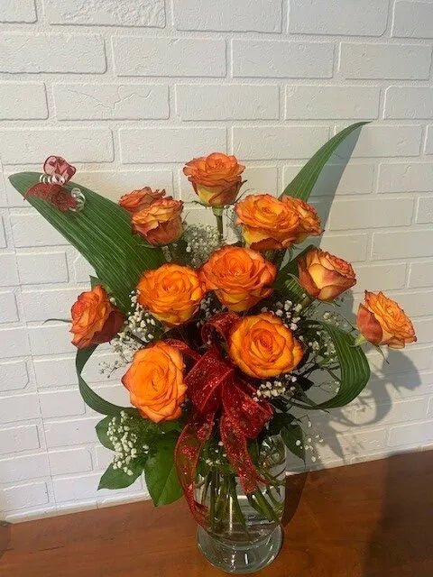 12 roses de couleur